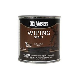 Old Masters Wiping Stain, Carbon Black, 1/2 Pint