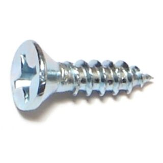 MIDWEST #10 x ¾ in. Zinc Plated Steel Phillips Flat Head Wood Screws, 150 Count