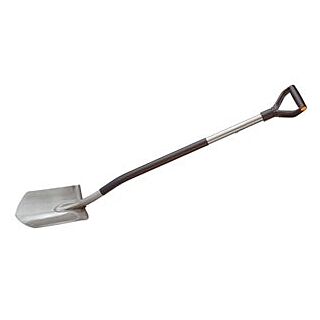 FISKARS Ergonomic Digging Shovel, Boron Steel Blade, D-Shaped Steel Handle