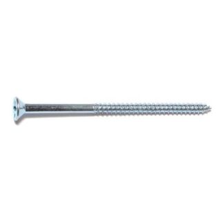 MIDWEST #10 x 3-1/2 in. Zinc Plated Steel Phillips Flat Head Wood Screws, 25 Count
