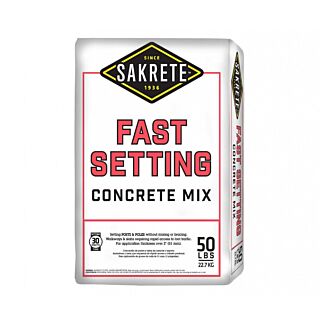 SAKRETE Fast Setting Concrete Mix, 50 lb.