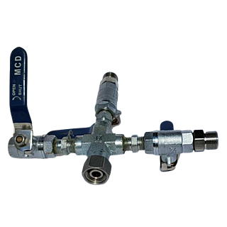 Sames-Kremlin Three-way suction manifold for 18-125 inlet (siphon hoses not included) - 669.669.025