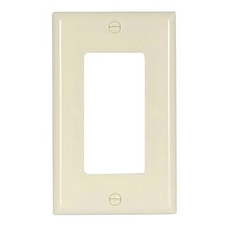 Eaton Wiring Devices 2151LA-BOX Decorative Wallplate, 1-Gang, Thermoset, Light Almond