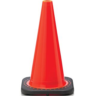 JBC Revolution, RS RS45015C Traffic Safety Cone, 18 in H Cone, PVC Cone, Fluorescent Orange Cone