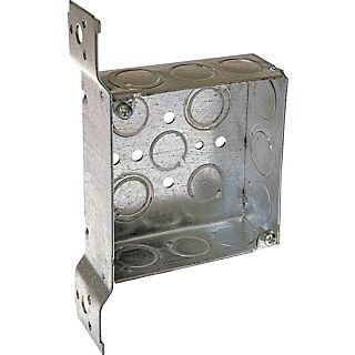 RACO 8196 Electrical Box, Conduit Cable Entry, 14-Knockout, FM Bracket Mounting, Steel