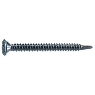 MIDWEST #12-14 x 2-1/2 in. Zinc Plated Steel Phillips Flat Head Self-Drilling Screws, 25 Count