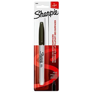 Sharpie 30101 Permanent Marker, Fine Black Lead/Tip