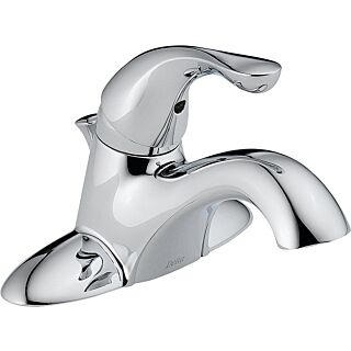 DELTA Classic 520-DST Bathroom Faucet, 1-Faucet Handle, 1-11/16 in H Spout, Brass, Chrome