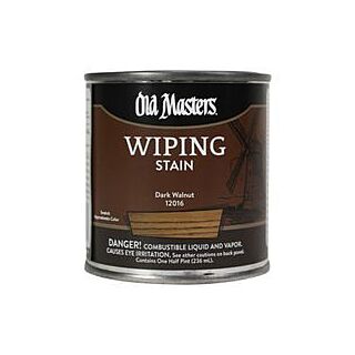 Old Masters Wiping Stain, Dark Walnut, 1/2 Pint