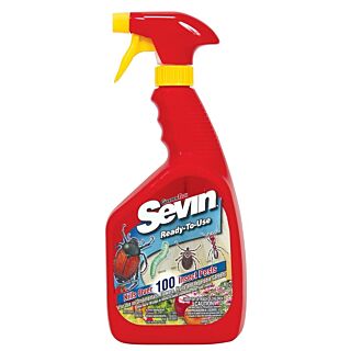 Sevin Insect Killer, Liquid, Spray Application, 32 oz. Bottle