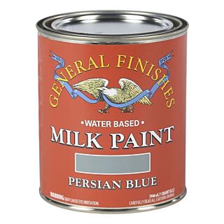 General Finishes®, Water-Based Milk Paint, Persian Blue, Quart