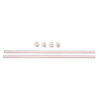 Easy Track Closet Organization 35 in. Wardrobe Rods & Ends, White, 2 Pack