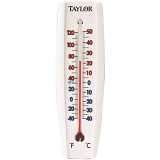 Taylor Outdoor Thermometer, -40 to 120 deg F, Plastic