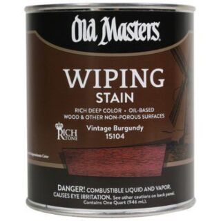 Old Masters Wiping Stain, Vintage Burgundy, Quart