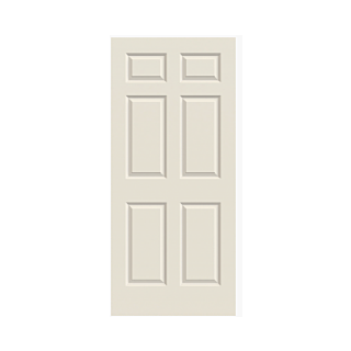 JELD-WEN 24 in.x 80 in. 6 Panel Colonist Smooth Finish Solid Core Interior Door Slab