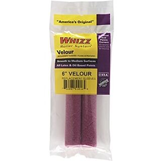 Whizz® 6 in. x 3/16 in. Nap, Velour Mini Roller Cover, 2 Pack