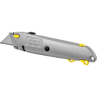 STANLEY 10-499 Utility Knife, 2-7/16 in L x 3 in W Blade, Straight Gray Handle