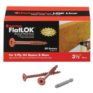 FastenMaster FlatLOK® 3-1/2 in. Structual Wood Screw, 50 Count