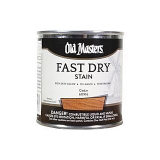 Old Masters Fast Dry Stain, Cedar, 1/2 Pint