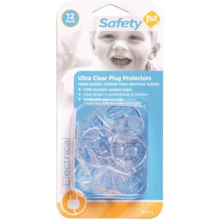 Safety 1st 1711 Ultra Clear Plug Protector, Plastic, Clear