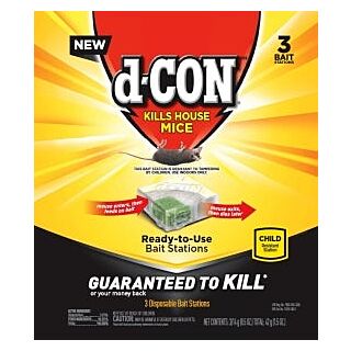 d-CON Mice Bait Station, 3 Pack