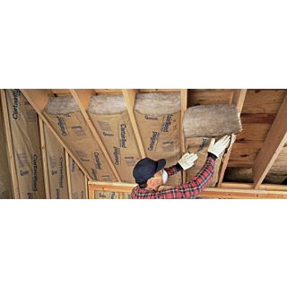 CertainTeed Sustainable Insulation - Kraft Faced Fiberglass, R-49, 15 in. x 16 in. x 48 in. (32 sq. ft. / bag)