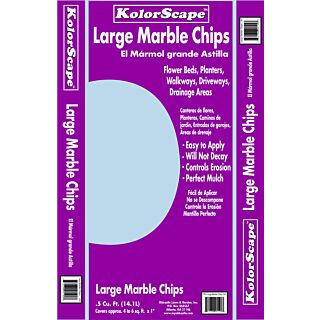 Marble Chips, White, Large, 0.5 Cu. Ft. Bag
