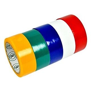 GB GTPR-575 Electrical Tape, 12 ft L, 7 mil Thick, Assorted