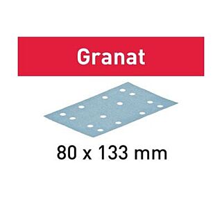 Festool Granat Abrasives STF 80 x 133 mm, P80 Grit, 10 Pack