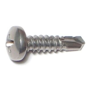MIDWEST #10-16 x ¾ in. 410 Stainless Steel Phillips Pan Head Self-Drilling Screws, 55 Count