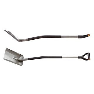 FISKARS Square Digging Shovel, Boron Steel Blade, 30 in. Long D-Shaped Steel Handle