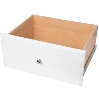 Easy Track Closet Organization Deluxe Drawer 12 in., White