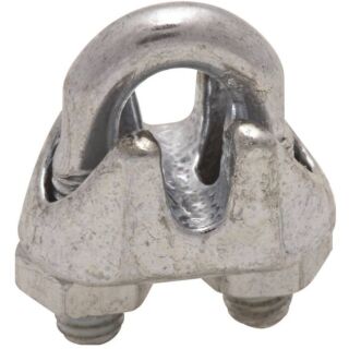 National Hardware  Series N248-260 Wire Cable Clamp, 3 in. Cable, Malleable Iron, Zinc