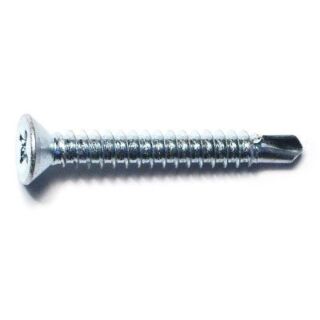 MIDWEST #8-18 x 1¼ in. Zinc Plated Steel Phillips Flat Head Self-Drilling Screws, 70 Count