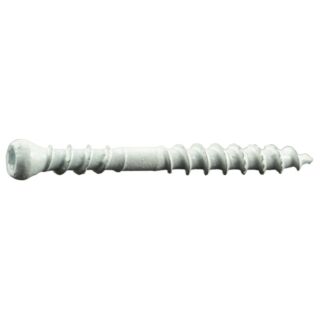 MIDWEST #8 x 1-5/8 in. White XL1500 Coated Steel Composite Star Drive Trim Head Screws, 45 Count