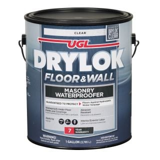 DRYLOK® Floor & Wall Masonry Waterproofer, 1 Gallon, Clear