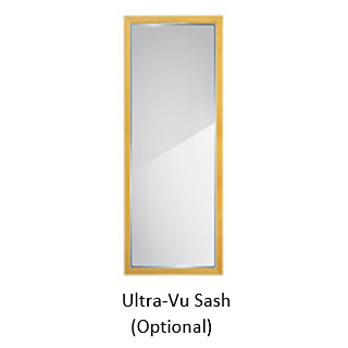 CDC Easy-Change Glass Sash, Insert Only, for Ultra-Vu Wood Combination Door, fits 30 in. x 81 in.