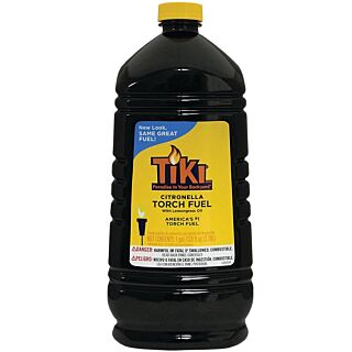 TIKI Citronella Torch Fuel, Lemongrass, 128 oz. Bottle