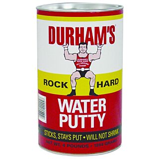 DURHAM'S Rock Hard 4 Water Putty, Natural Cream, 4 lb Can