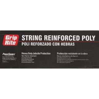 20 ft. x 100 ft. Grip Rite 6-Mil Reinforced Poly Sheeting, Clear