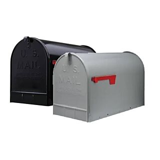 Gibraltar Jumbo Post Mount Steel Mailbox