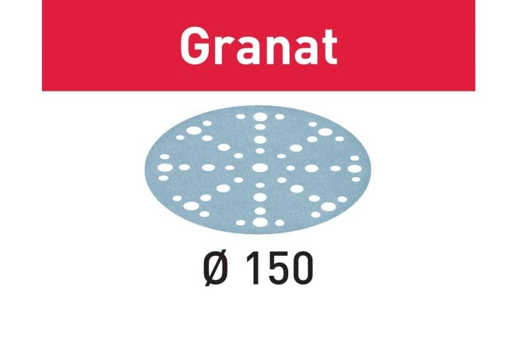 Festool Granat Abrasives STF (D150/16) P60 Grit, 50-Pack 496976