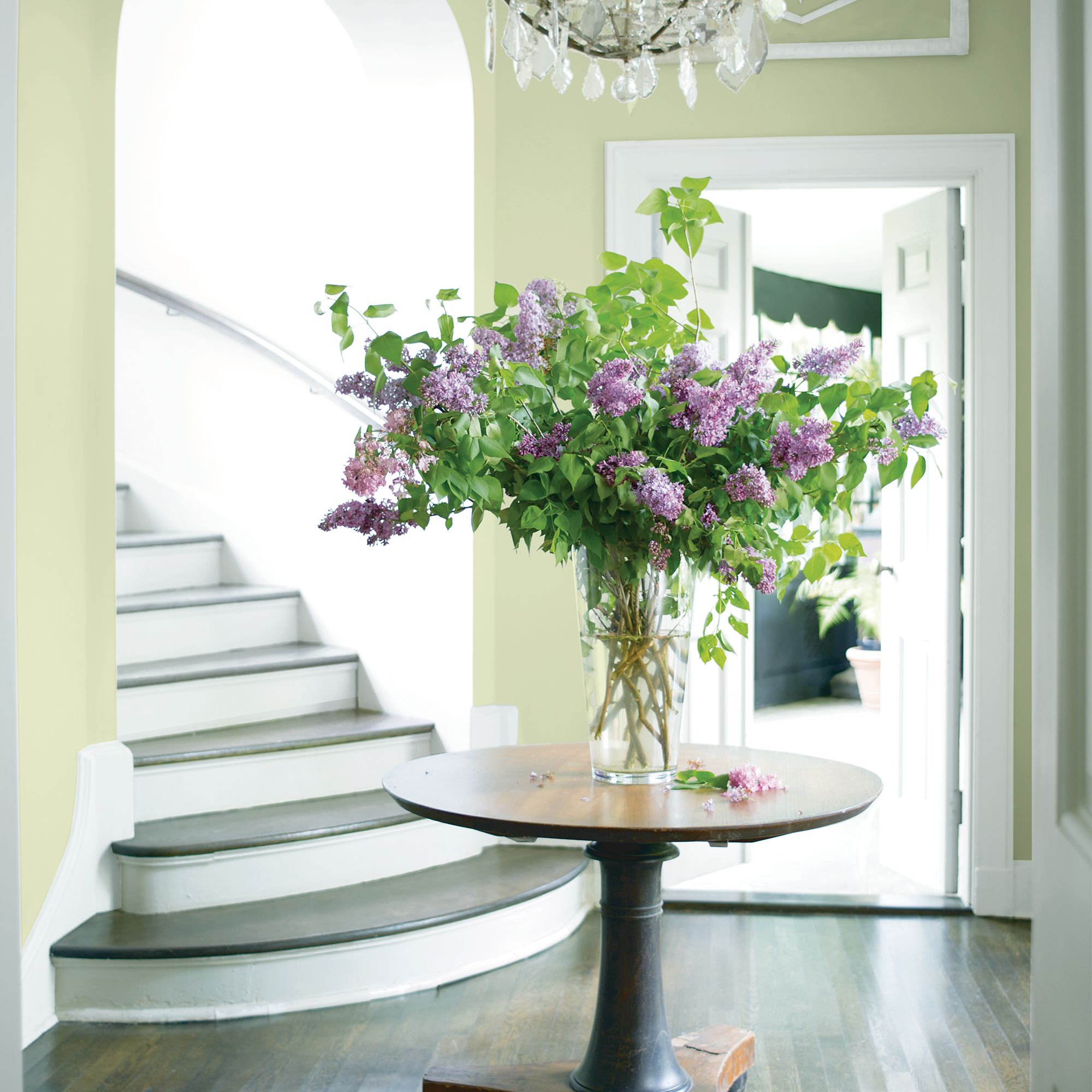 Entry with Center Table with Flowers