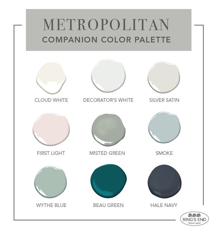 Benjamin Moore Metropolitan color palette