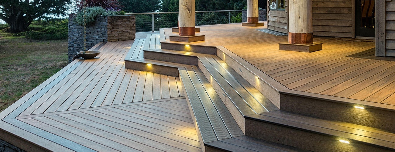 25 Design Ideas for Composite Deck Stairs & Steps