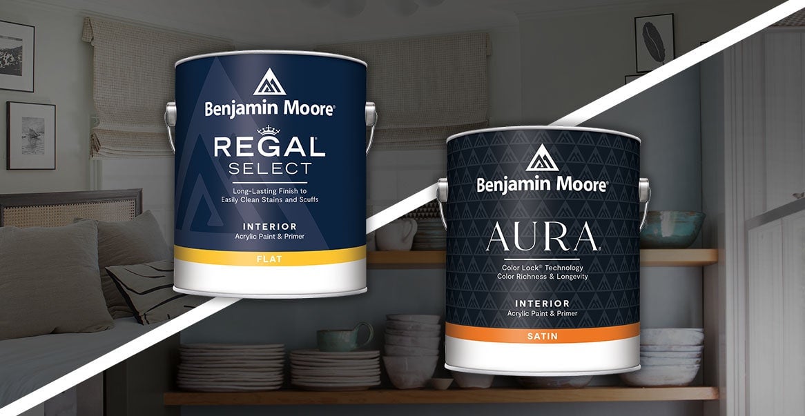 Review of Benjamin Moore Regal Select vs. AURA Interior Paint