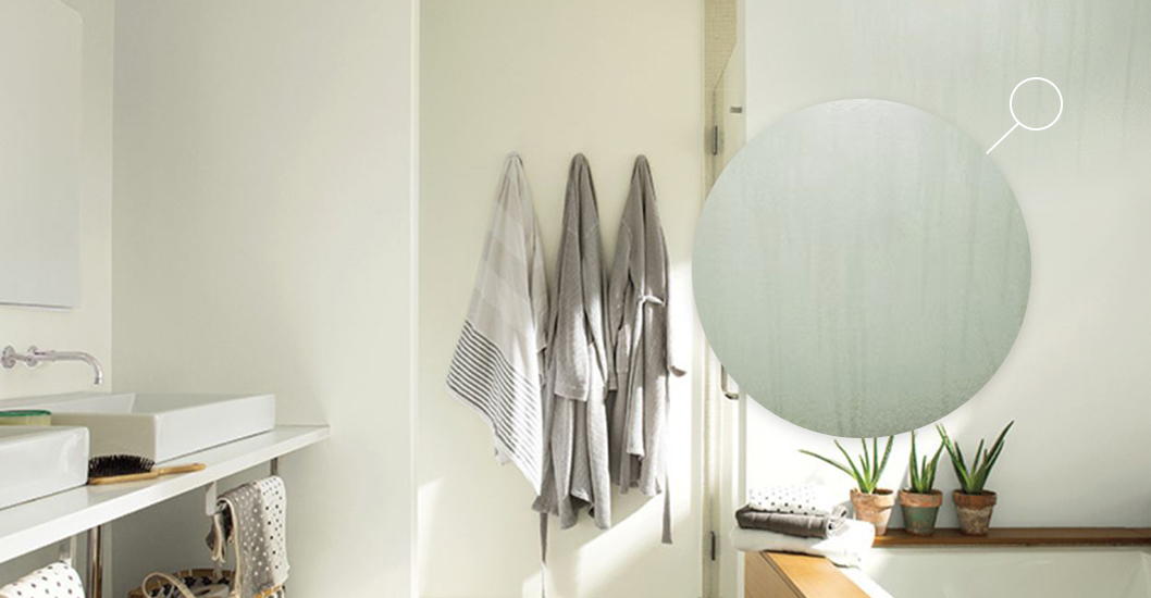 picture of surfactant leaching on a bathroom wall