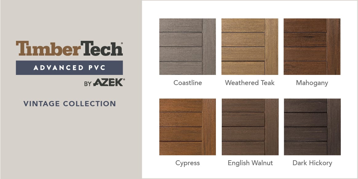 TimberTech Vintage Collection Color Chart