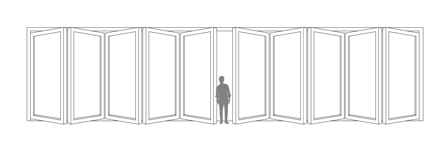 Andersen Bi-Fold Doors Configurations