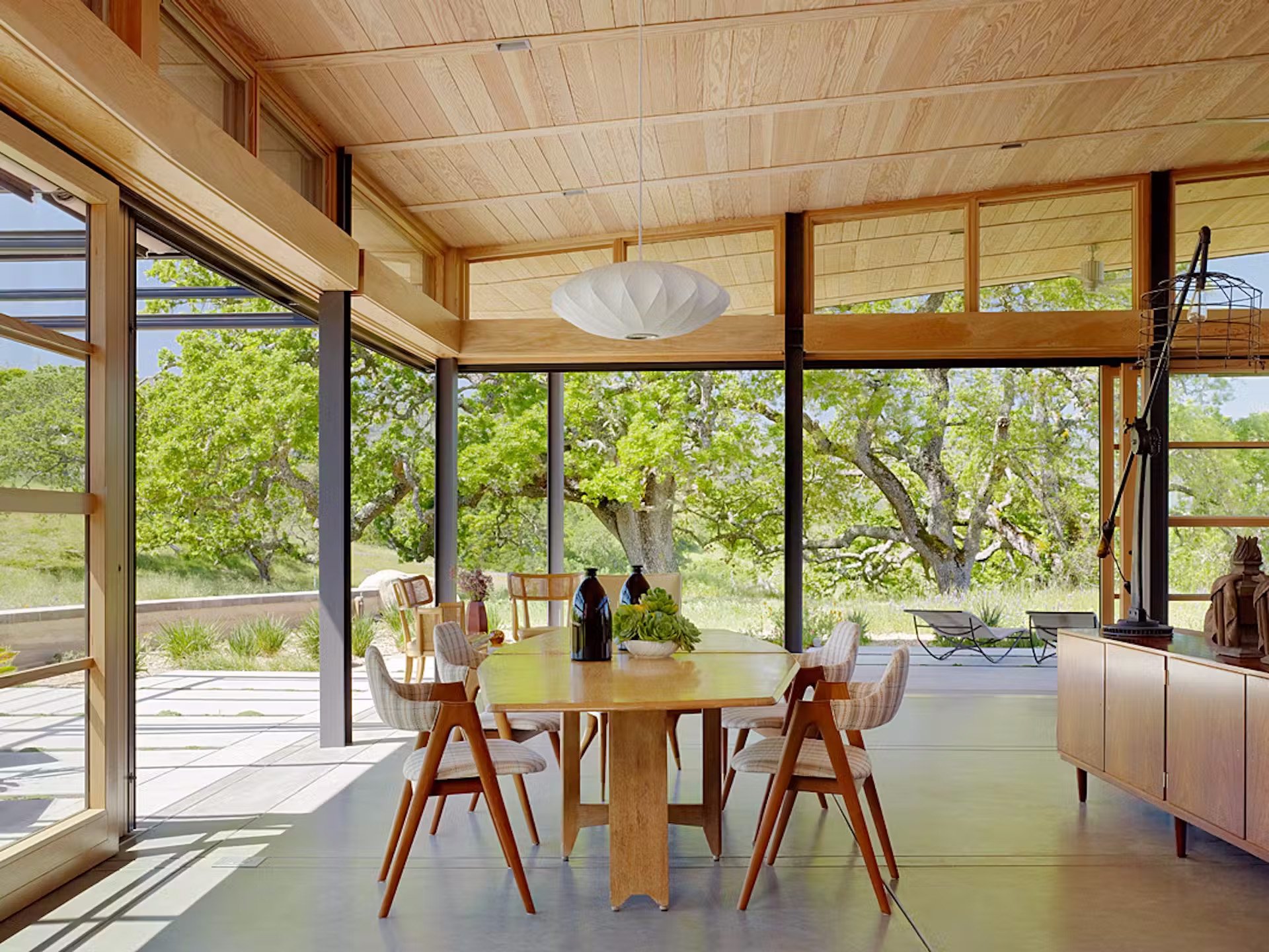 Andersen Big Doors paired with specialty shape windows
